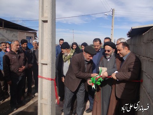 افتتاح متمرکز پروژه عمرانی روستای ضیاءآباد و احمد آباد بخشداری کمالان  