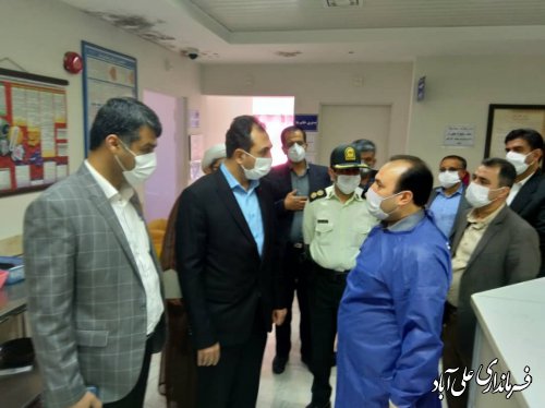 دیدار سرپرست فرمانداری از بیمارستان بقیه الله اعظم شهرستان 