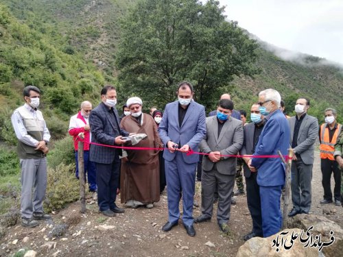 افتتاح پروژهای منابع طبیعی و آبخیزداری شهرستان