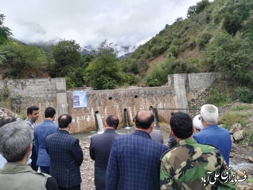 افتتاح پروژهای منابع طبیعی و آبخیزداری شهرستان علی آبادکتول 