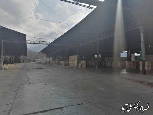  بازدید فرماندار از کارخانه خاوردشت بزرگترین و قدیمی ترین کارخانه شهرستان علی آبادکتول