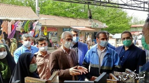 افتتاح نمایشگاه صتایع دستی و سوغات در پارک جنگلی کبودوال شهرستان علی آباد کتول