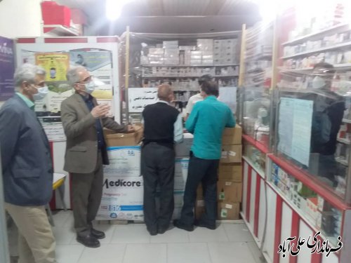 بازدید فرماندار از سطح شهر علی آباد کتول و ارزیابی وضعیت بازار در شرایط نارنجی کرونا