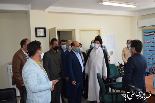 بازدید استاندار گلستان از ستاد انتخابات شهرستان علی آباد کتول