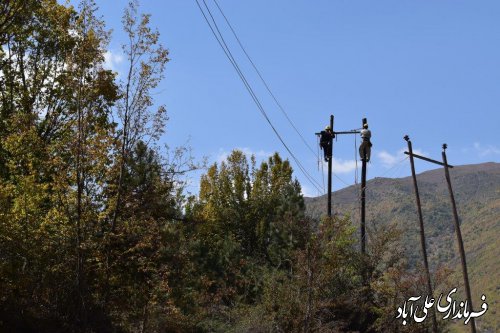 عملیات گازرسانی به روستای کوهستانی سیاه مرزکوه بدون وقفه در حال انجام است