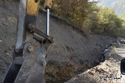 عملیات گازرسانی به روستای کوهستانی سیاه مرزکوه بدون وقفه در حال انجام است