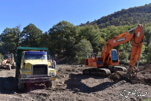 کلنگ احداث آب بندان چینو شهرستان علی آباد کتول به زمین زده شد ؛