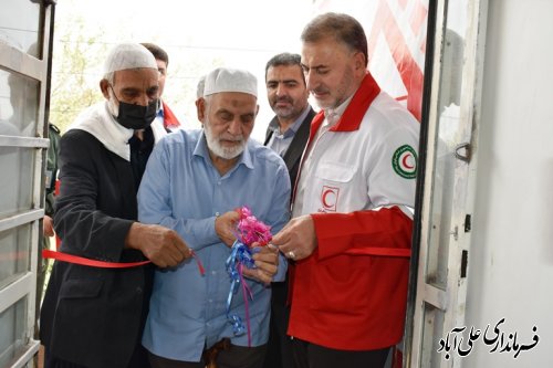 با حضور دبیر کل جمعیت هلال احمر کشور خانه هلال در محله گلریز فاضل آباد افتتاح شد