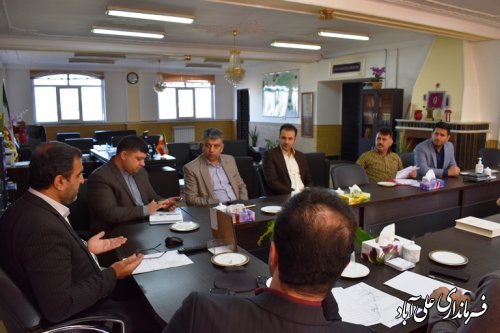 جلسه بررسی و رفع موانع اجرایی ترمینال مسافر بری علی آباد کتول برگزار شد