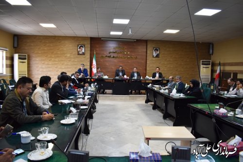 چهارمین جلسه ستاد پیشگیری هماهنگی و فرماندهی عملیات پاسخ به بحران شهرستان علی آباد کتول برگزار شد.