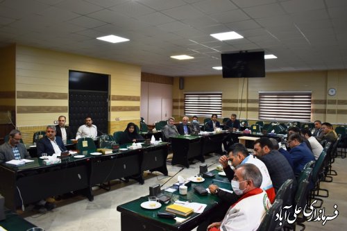 چهارمین جلسه ستاد پیشگیری هماهنگی و فرماندهی عملیات پاسخ به بحران شهرستان علی آباد کتول برگزار شد.