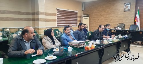 هفتمین جلسه کارگروه اقتصادی( رشد 8 درصدی) شهرستان علی آبادکتول برگزار شد. 