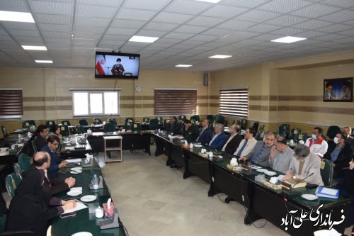 جلسه باز آفرینی شهری با عنوان آموزه های زلزله بم در شهرستان علی آبادکتول برگزار شد 
