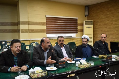 جلسه کارگروه سلامت و امنیت غذایی شهرستان علی آبادکتول برگزار شد.
