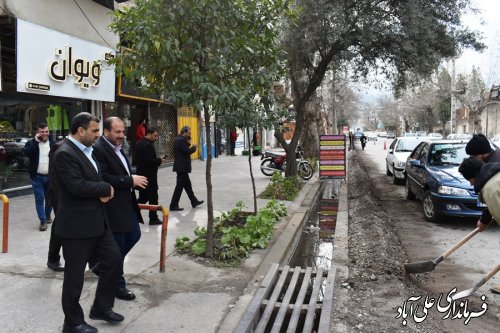 بازدید فرماندارعلی آبادکتول از عملیات طرح فیبر نوری نجما (شهر هوشمند )