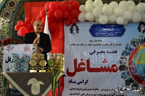 نمایشگاه استانی هفته مشاغل در شهرستان علی آبادکتول افتتاح شد