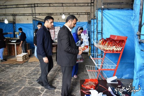 افتتاح نمایشگاه عرضه کالاهای اساسی تنظیم بازار در شهرستان علی آباد کتول 