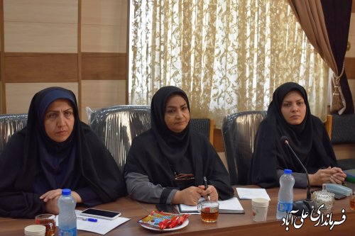 جلسه کارگروه اجتماعی ، فرهنگی ، سلامت ، زنان و خانواده شهرستان علی آبادکتول برگزار شد