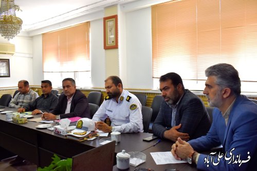 جلسه شورای ترافیک شهرستان علی آباد کتول برگزار شد