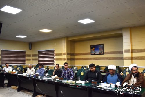جلسه ستاد شئون فرهنگی به مناسبت ماه محرم در شهرستان علی آبادکتول برگزار شد.