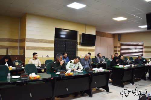 جلسه پدافند غیر عامل در علی آبادکتول برگزار شد