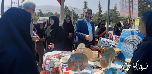 نمایشگاه صنایع دستی معلولین روستایی در شهرستان علی آباد کتول افتتاح شد