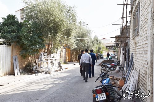 حضور سرزده فرماندار علی آبادکتول در اداره آب و فاضلاب همراه با بازدید میدانی از سطح شهر