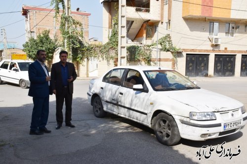 حضور سرزده فرماندار علی آبادکتول در اداره آب و فاضلاب همراه با بازدید میدانی از سطح شهر