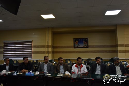 برگزاری جلسه هماهنگی ستاد راهیان نور شهرستان با حضور فرماندار علی آباد کتول
