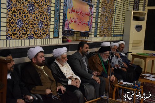 نشست فرماندار با اعضای جامعه روحانیت مبارز شهرستان علی آباد کتول
