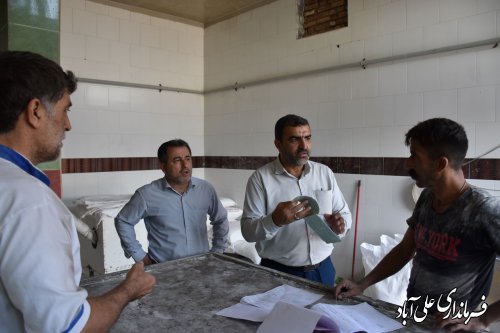 بازدید سرزده فرماندار علی آبادکتول از نانوایی های روستاهای ترکمن نشین بخش کمالان