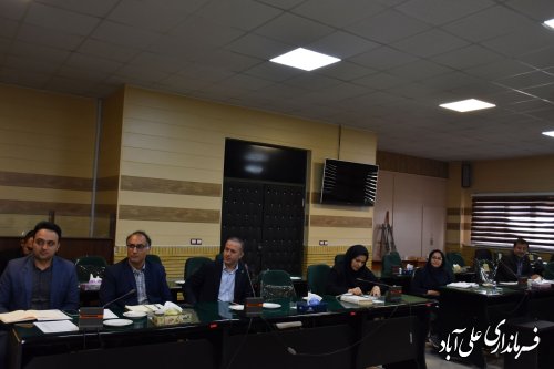 جلسه کارگروه اشتغال و سرمایه‌گذاری و شورای هماهنگی بانک‌های شهرستان علی آبادکتول