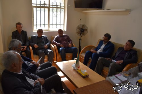 حضور و نشست صمیمی فرماندار علی آبادکتول با اعضای هیات مدیره کانون بازنشستگان تامین اجتماعی