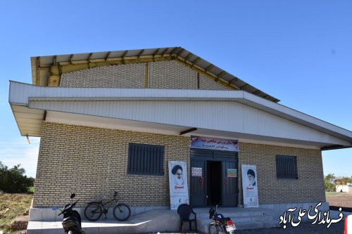 سالن ورزشی سرپوشیده صالحین شهداء روستای امیرآباد فندرسک علی آبادکتول افتتاح شد