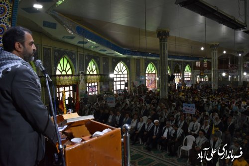 همایش بزرگ شکوه اقتدار بسیجیان شهرستان علی آبادکتول برگزار شد
