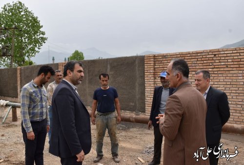 بازدید فرماندار علی آبادکتول از چاه آب شرب شماره 3.