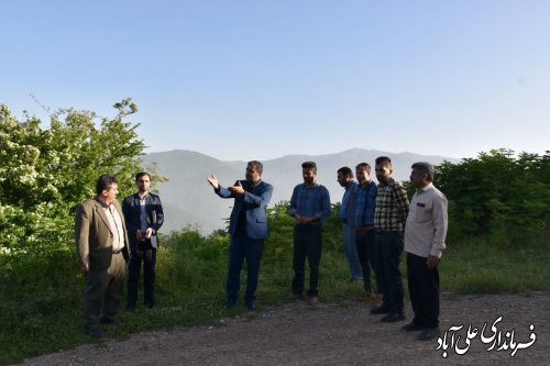 برپایی میز خدمت در روستای ییلاقی میان رستاق شهرستان علی آبادکتول