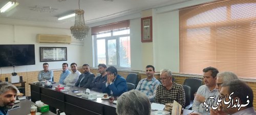جلسه کمیته پشتیبانی ستاد انتخابات شهرستان علی آبادکتول برگزارشد