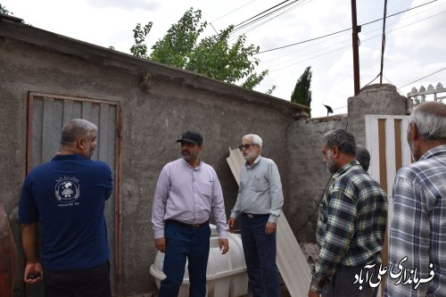 بازدید میدانی فرماندار علی آبادکتول از وضعیت آب شرب روستای قوشکرپی